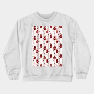 Dark Christmas Christmas Candy Apple Red Ball Ornaments Crewneck Sweatshirt